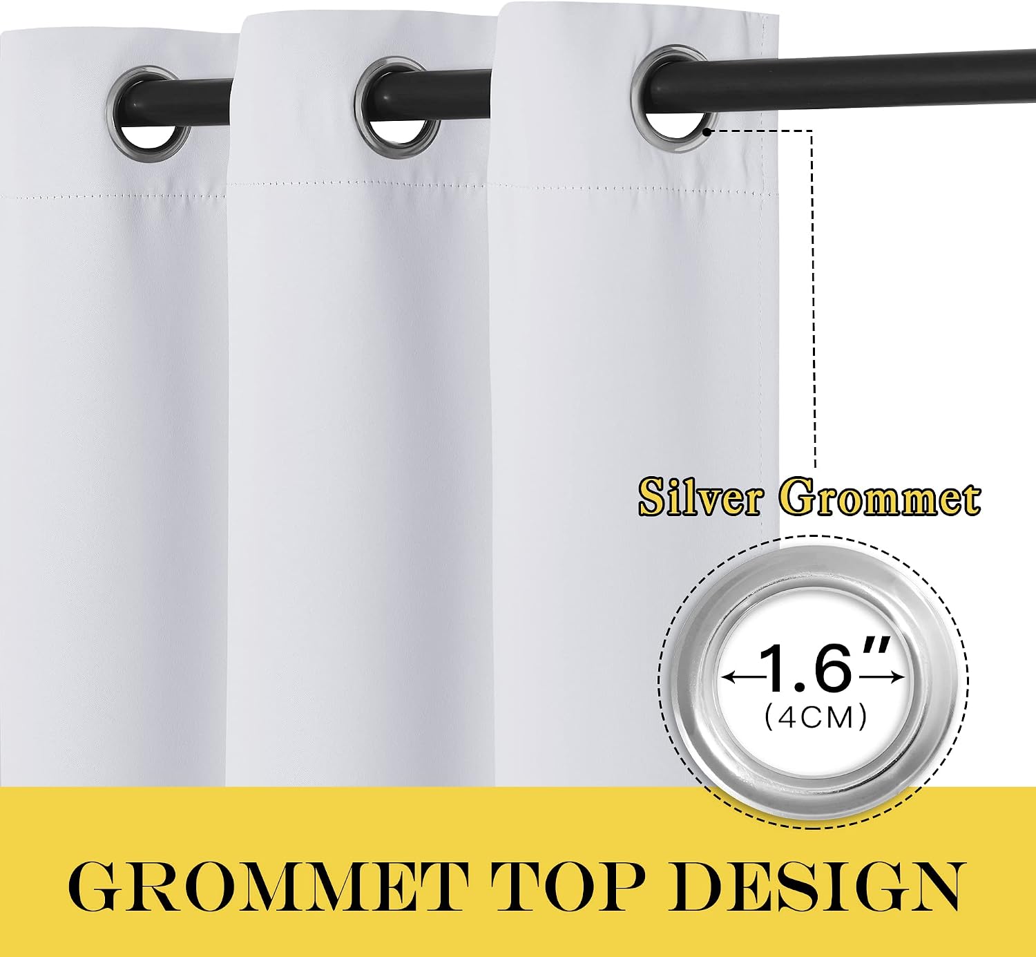 Detalle de NICETOWN Patio Door Curtain W100 x L102