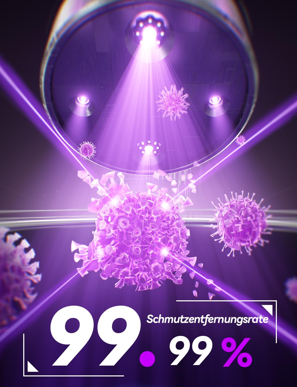 Thumbnail 2 de Beser Ultraschallreinigungsgerät Zahnschiene 46 kHz – Tiefenreinigung für Retainer, Zahnschienen und Zahnersatz