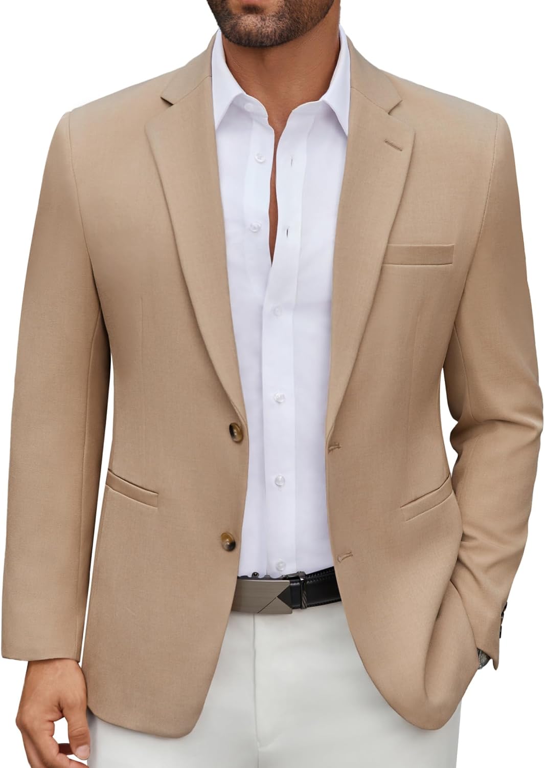 Detalle 2 de COOFANDY Men's Casual Blazer Regular Fit Lightweight Jacket
