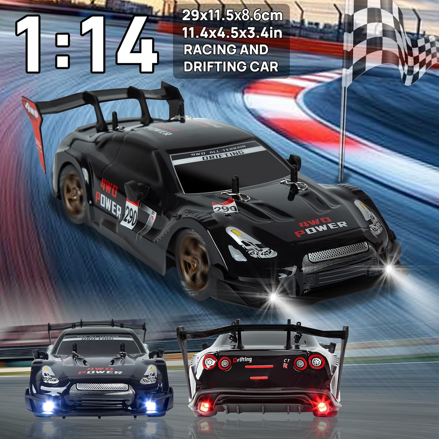 Detalle 2 de iBlivers Macchina Telecomandata Drift 1:14