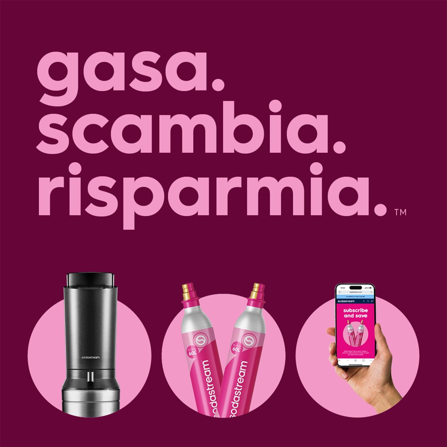 Thumbnail 6 de SodaStream Crystal – Gasatore d’acqua a casa con Quick Connect, kit completo (CO₂ 60 L) e 2 bottiglie in vetro da 0,7 L