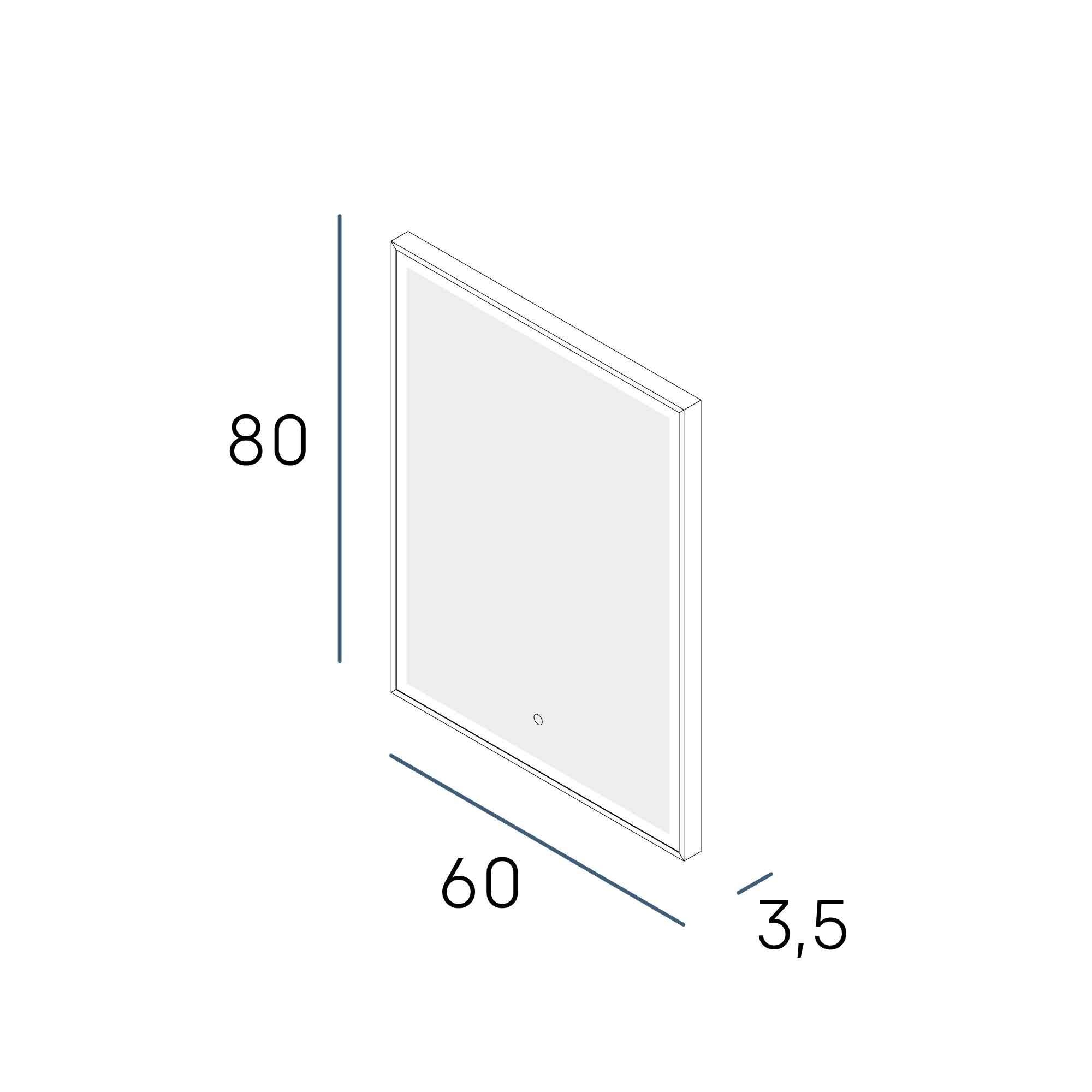 Thumbnail 1 de Manillons Torrent Nova PLUS — Espejo baño LED 60 cm