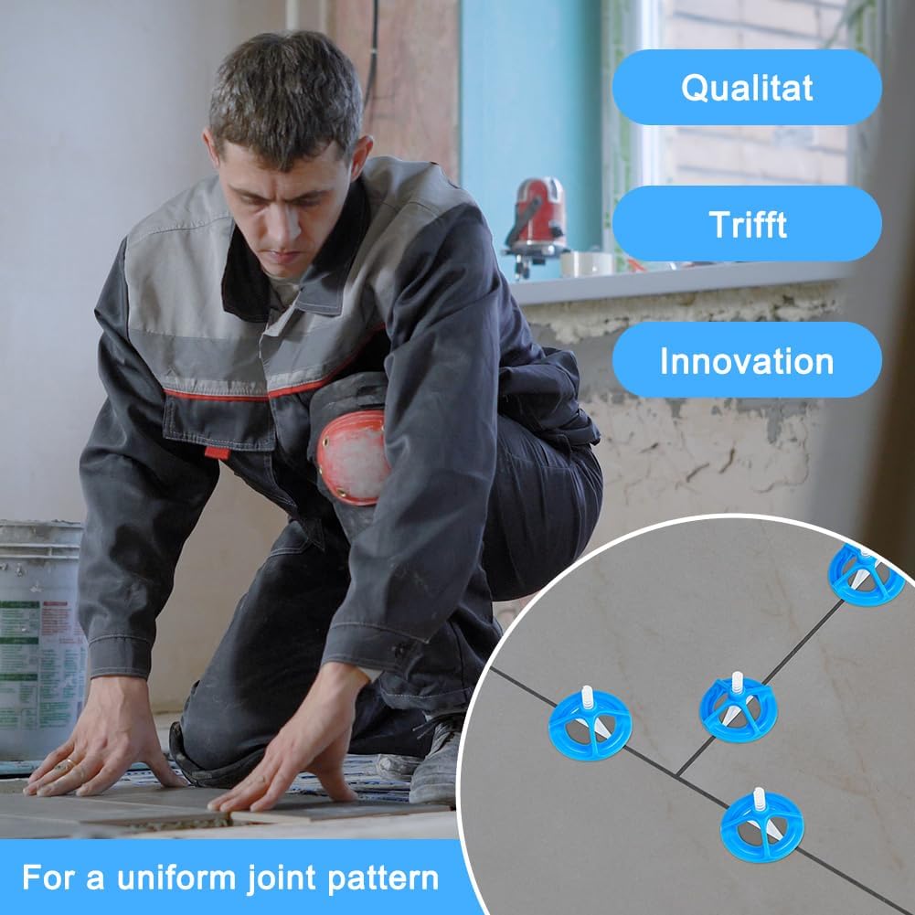 Thumbnail 5 de Flintronic Tile Leveling System 2mm – 100pcs Tile Leveling Clips & 100pcs 2mm Screw Base