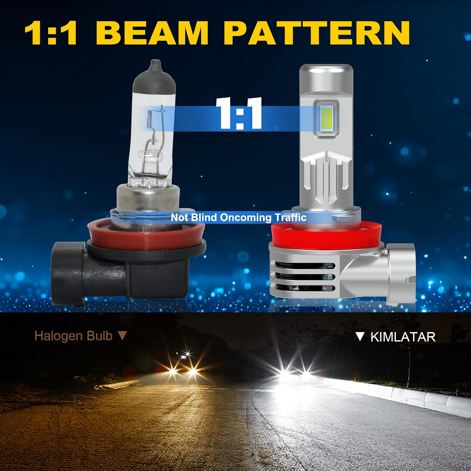 Thumbnail 1 de KIMLATAR H11 60000LM LED Bulbs 6500K