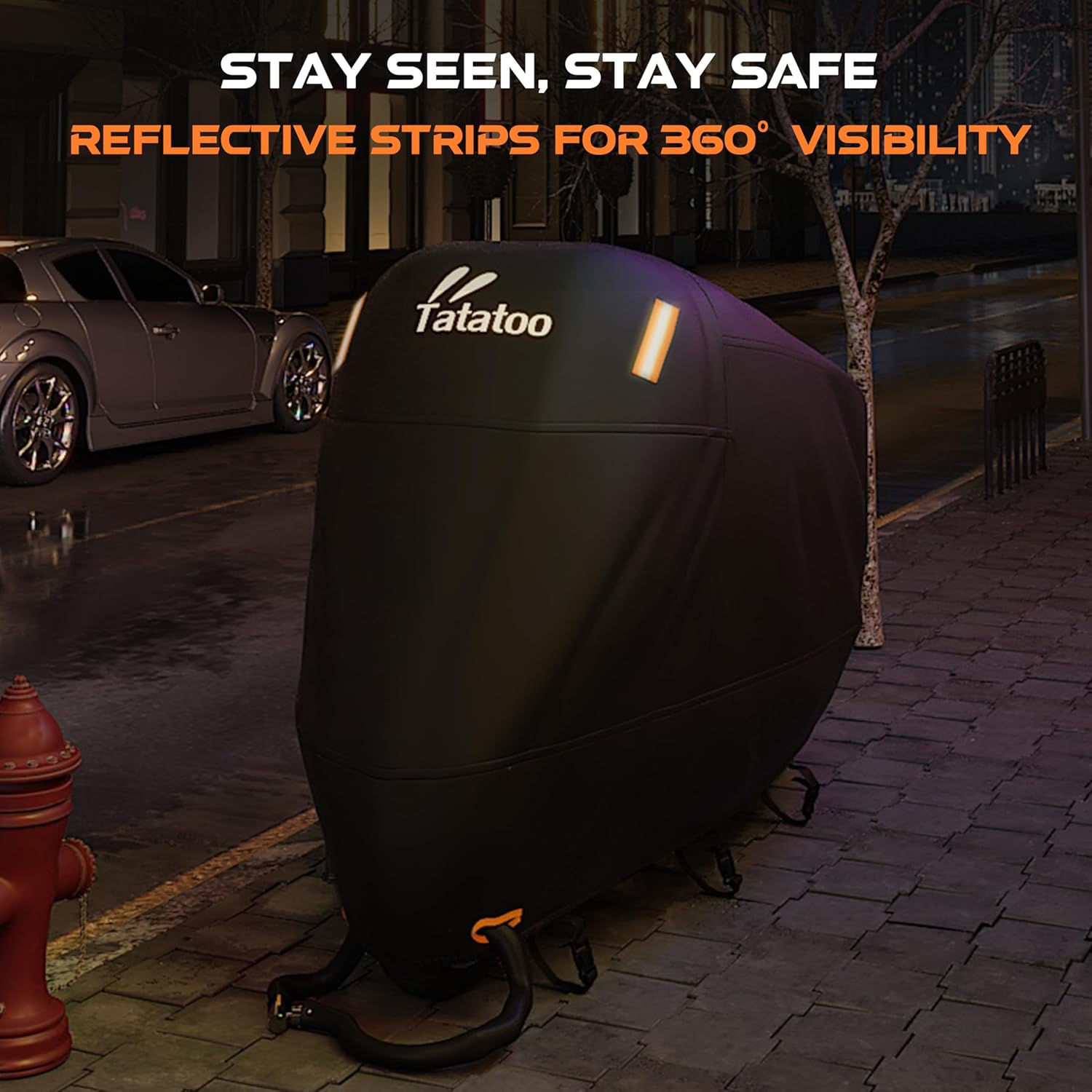 Thumbnail 3 de TATATOO XXL Motorcycle Cover 96.5" Waterproof 🏍