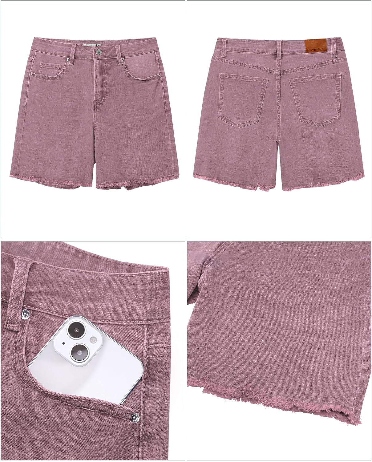 Thumbnail 5 de luvamia FleXclusive High-Waisted Stretch Denim Shorts for Women