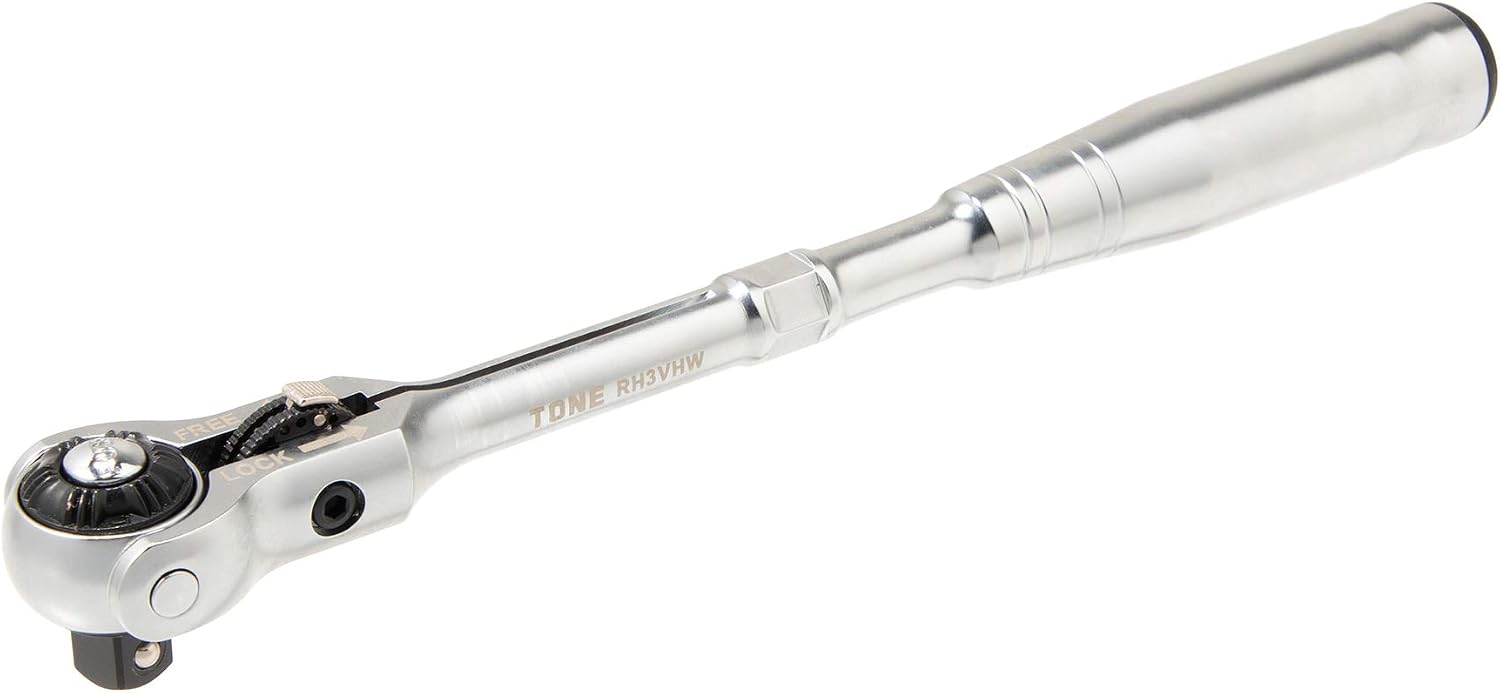 Detalle de トネ(TONE) RH3VHW スイベルラチェットハンドル 9.5mm 角度調整式