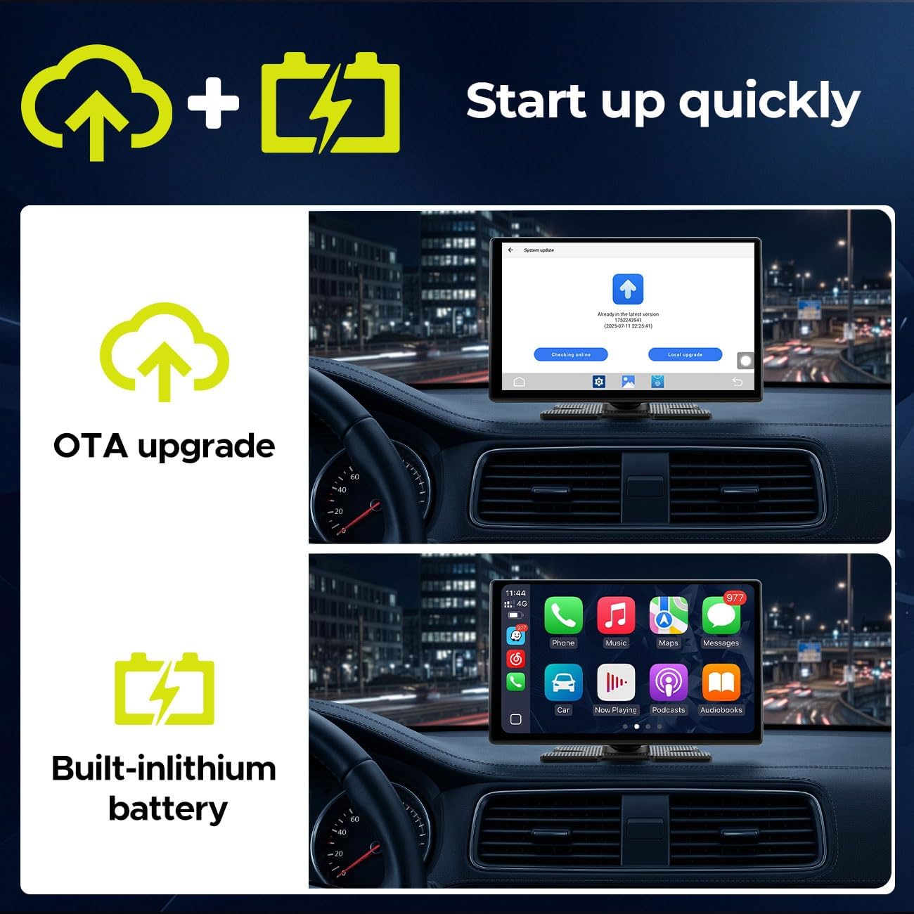 Thumbnail 6 de LAMTTO 9" Wireless CarPlay Screen for CarPlay