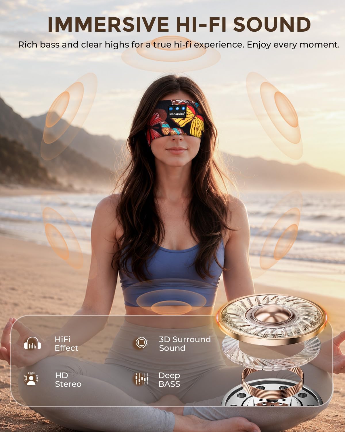 Thumbnail 6 de ink-topoint Sleep Headphones: Comfortable Sleep Headband with Ultra-Thin Speakers and 16-Hour Battery