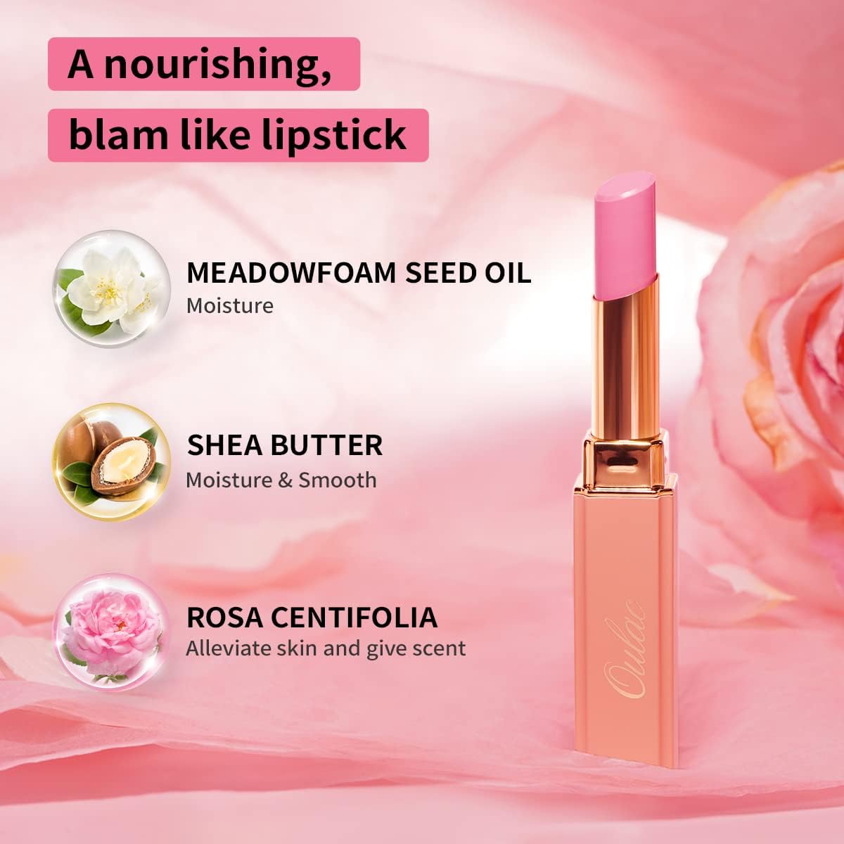Detalle 2 de Oulac Rossetto nutriente rosa 26 Bubblegum