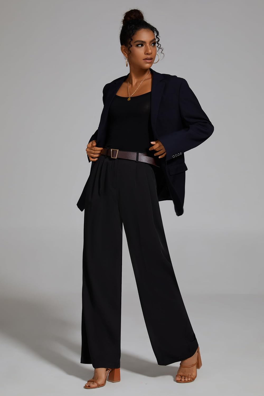 Detalle 2 de FUNYYZO Wide Leg Pants 95% Polyester