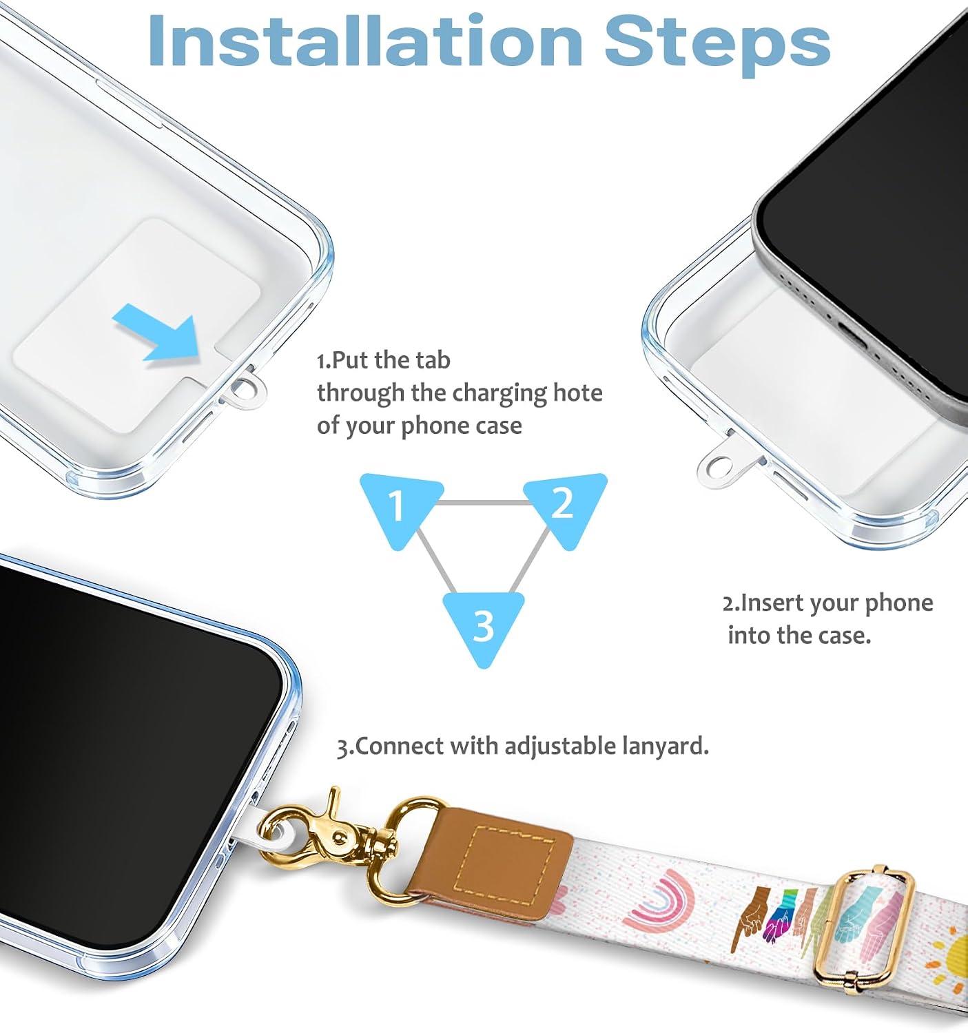 Thumbnail 6 de Yonlevres Phone Lanyard Set Polyester
