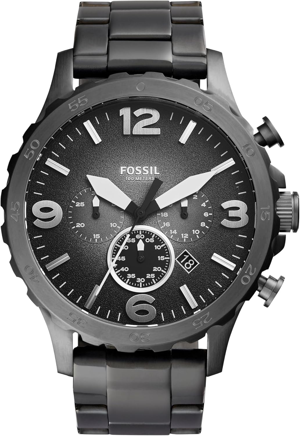 Thumbnail 6 de Fossil Nate Watch da uomo: cronografo al quarzo, cassa 50 mm, cinturino in acciaio o pelle