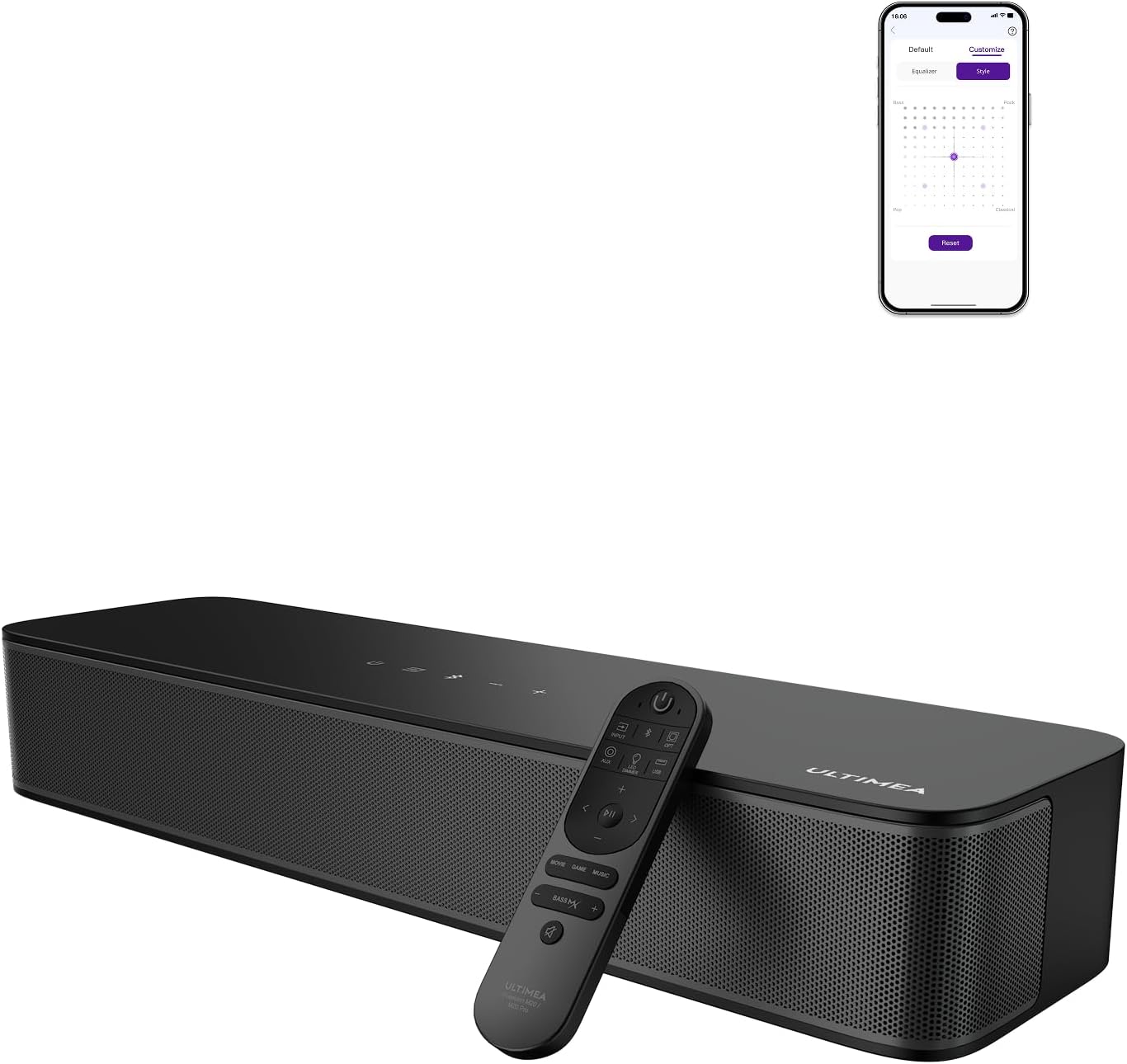 Detalle de Poseidon M20 Pro 132W 2.1ch TV Soundbar
