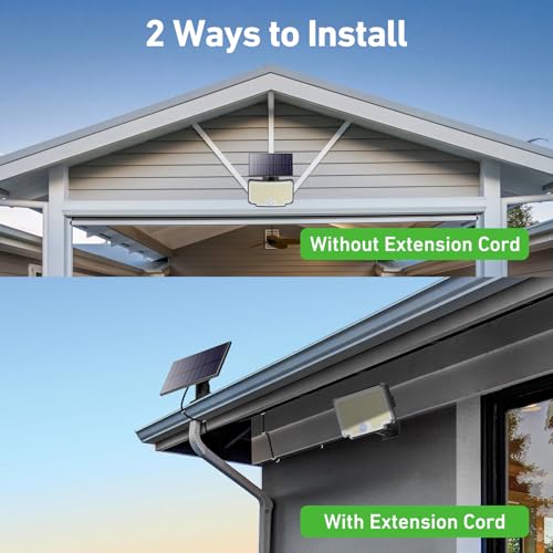 Thumbnail 4 de nipify Focos Exterior Solares con 318 LEDs y Sensor de Movimiento – 270° de Iluminación, IP65