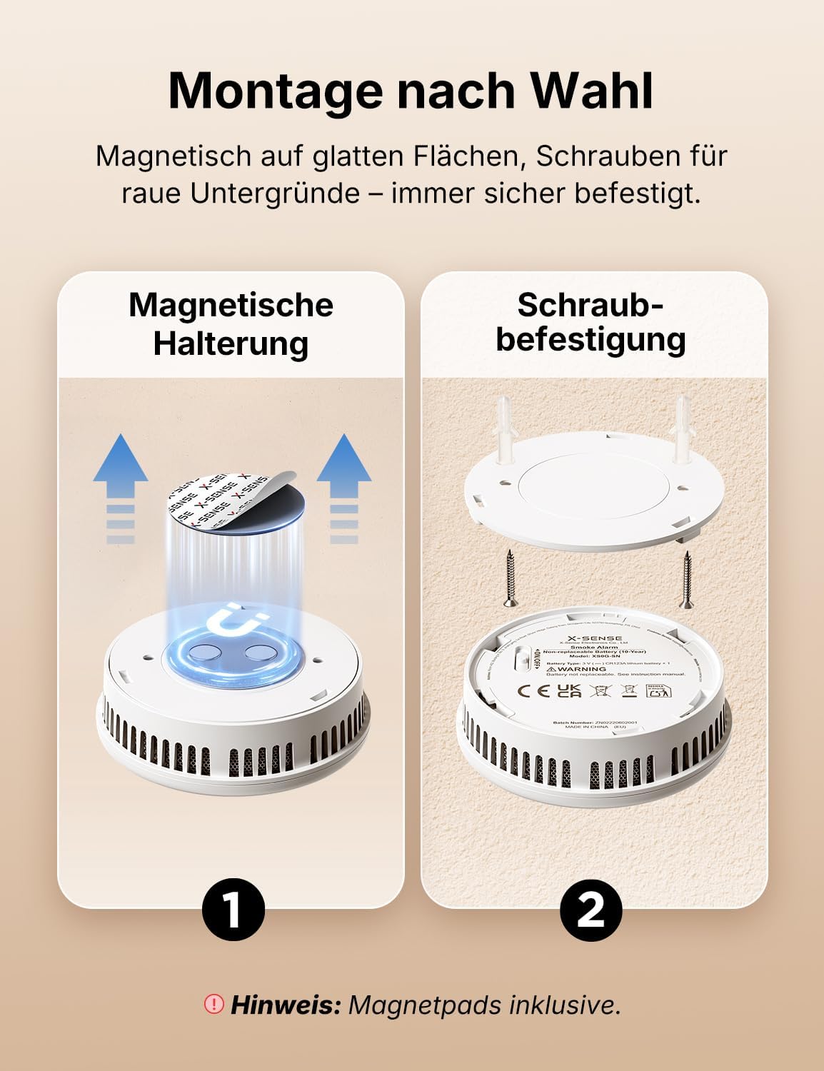Thumbnail 4 de X-Sense XS0G-SN Rauchmelder 10 Jahre Batterie