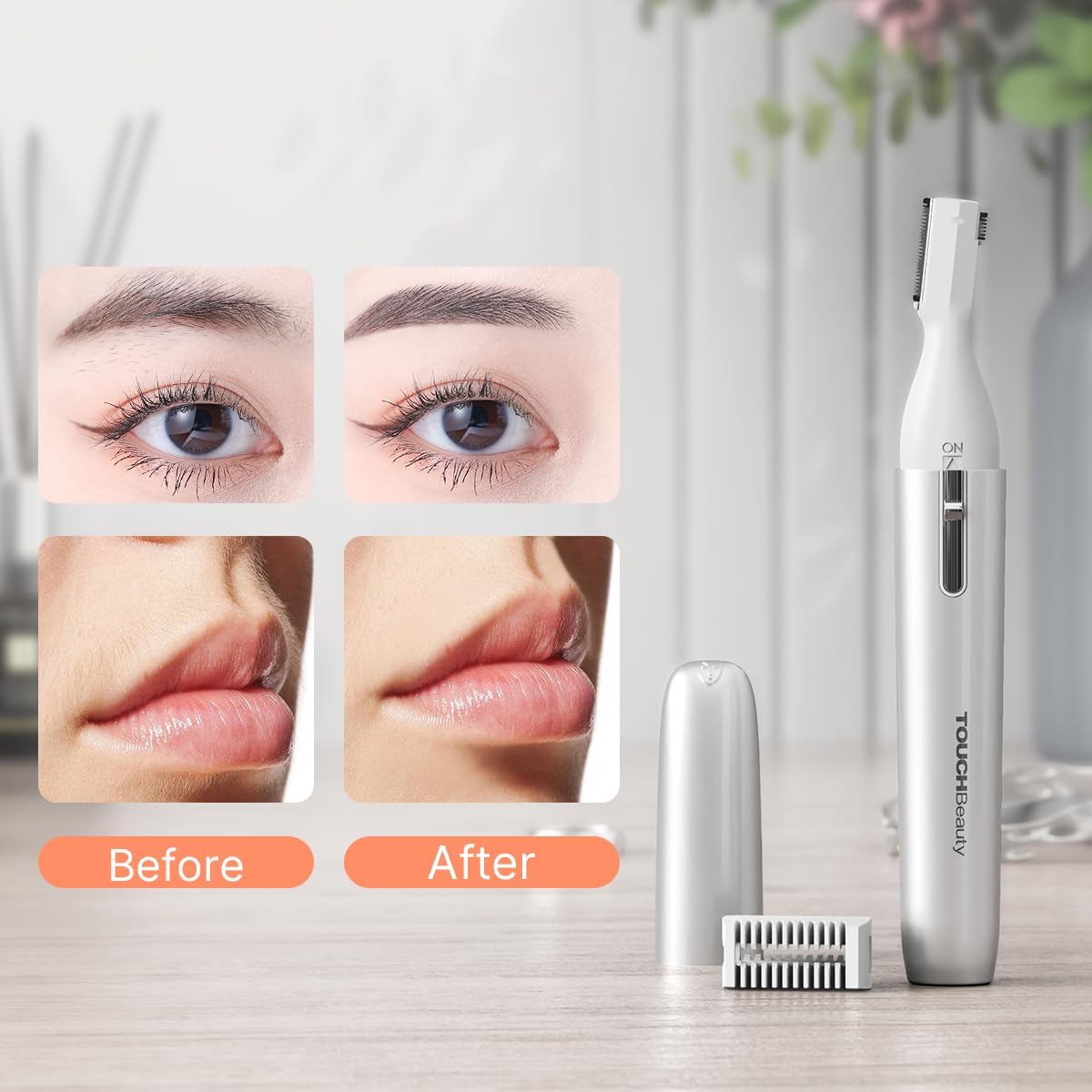 Thumbnail 5 de TOUCHBeauty Electric Eyebrow Trimmer AG-1658 (Silver) – compact facial hair remover for precise shaping