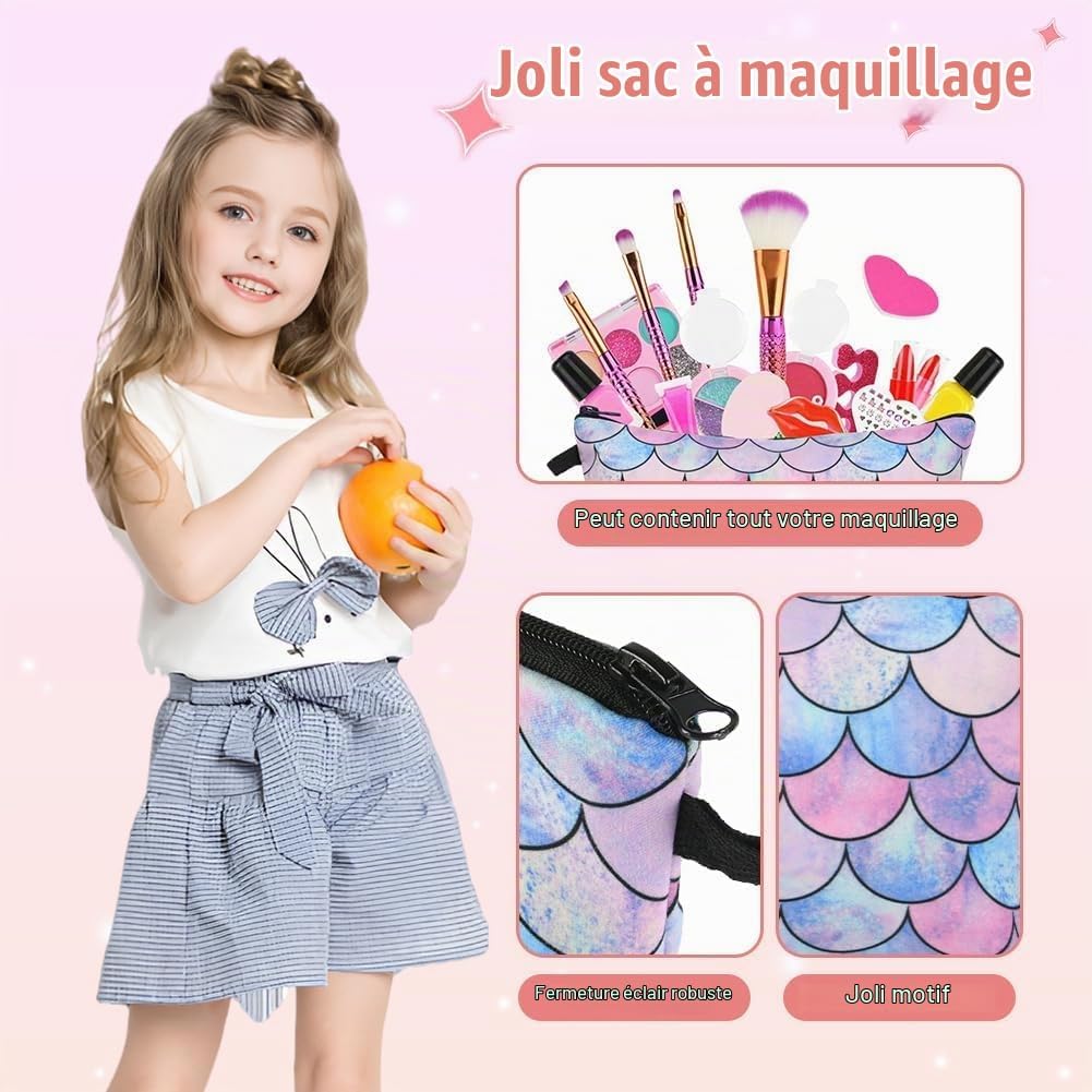Thumbnail 2 de AOMIG 4676842 kindermake-upset, 25-delig en wasbaar in prinsessenkleuren