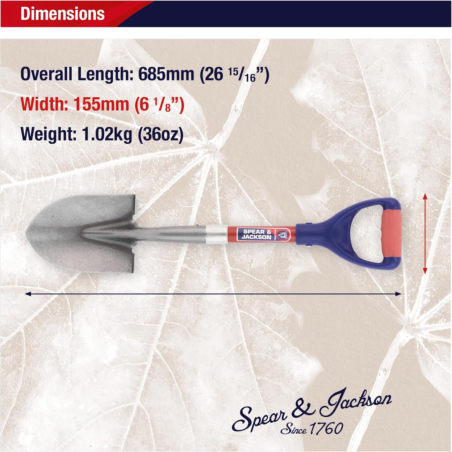 Detalle 2 de Spear and Jackson MICROROUND Round Mouth Micro Shovel