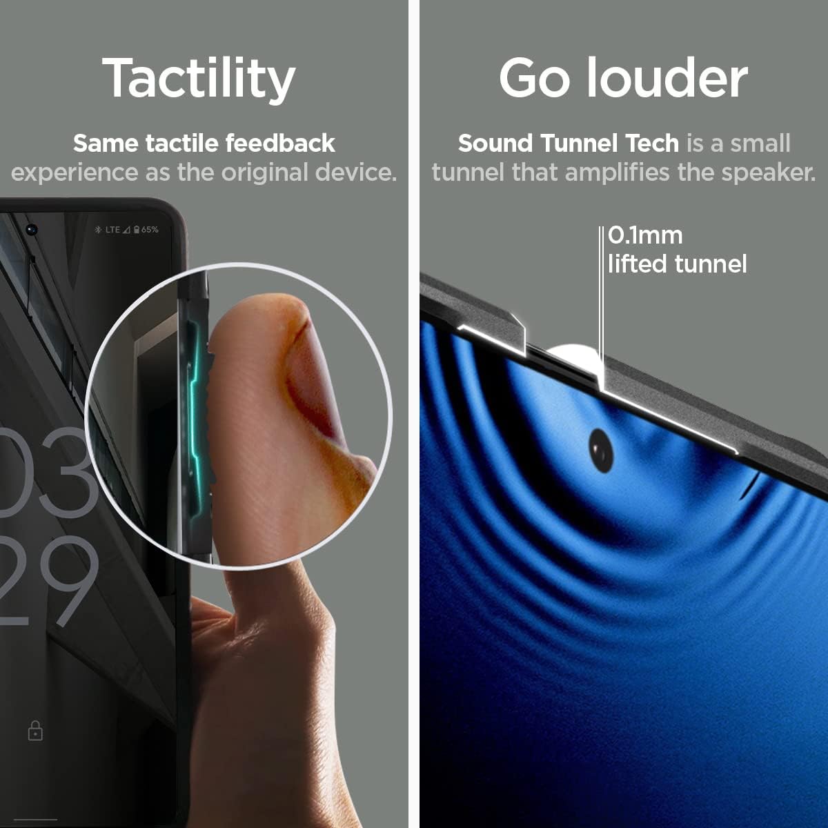 Detalle de Spigen Cover Rugged Armor per Google Pixel 7 Pro, TPU flessibile e bordi rialzati (Nero)