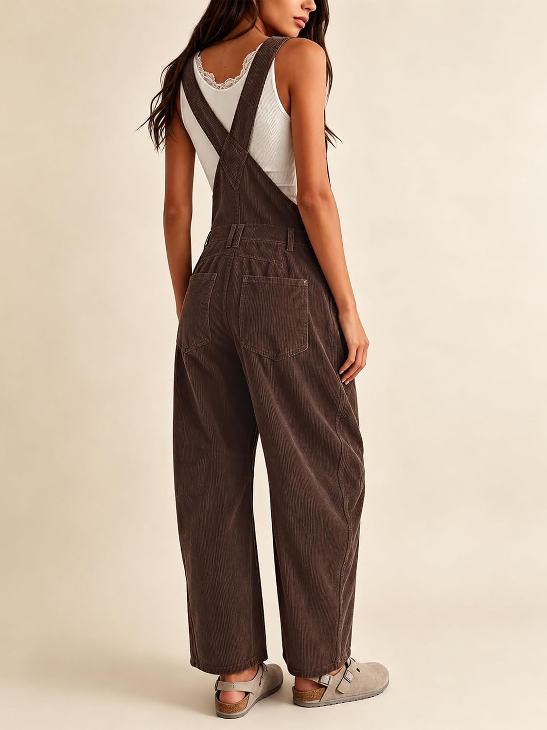 Detalle 2 de AMEBELLE Corduroy Overalls Wide Leg 1️⃣📦📦📦