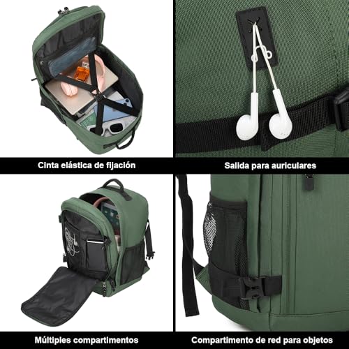 Detalle de Mochila de cabina RayKong 40x20x25 cm (20L) – impermeable y resistente para viaje y uso diario