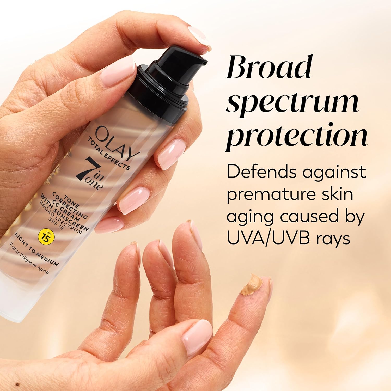 Thumbnail 4 de Olay Total Effects Tone Correcting Face Moisturizer with Sunscreen SPF 15, Light to Medium (1.7 oz)