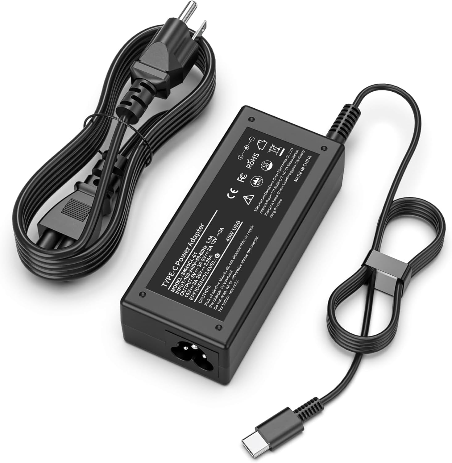 Detalle de SLE-TECH USB-C Chromebook charger 45W