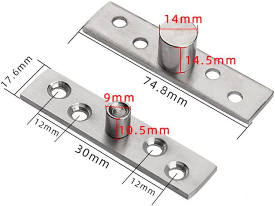 Thumbnail 3 de Pivot Door Hinges, 2-Piece Set