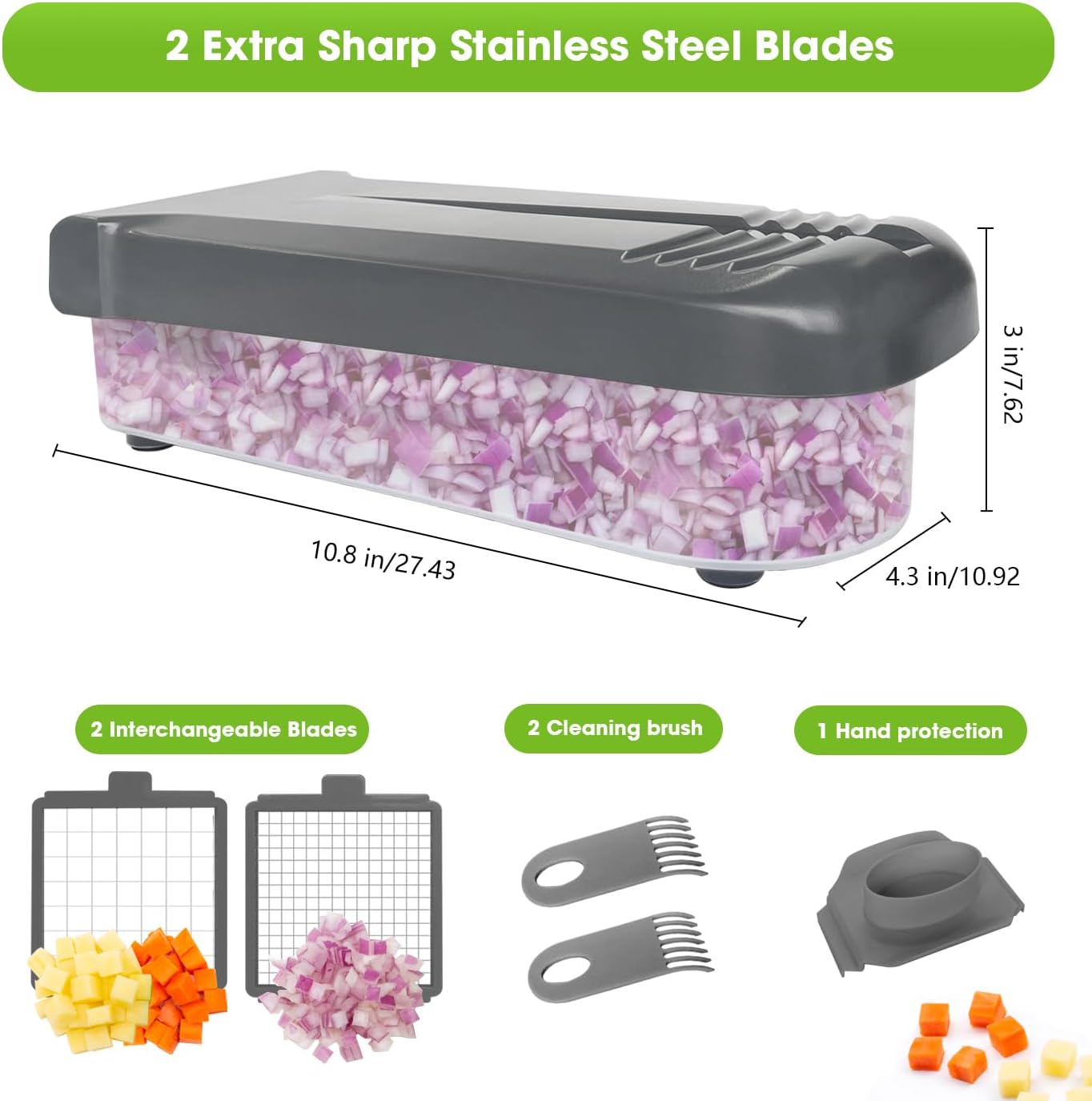 Detalle de LHS Vegetable Chopper with 1.2L Container