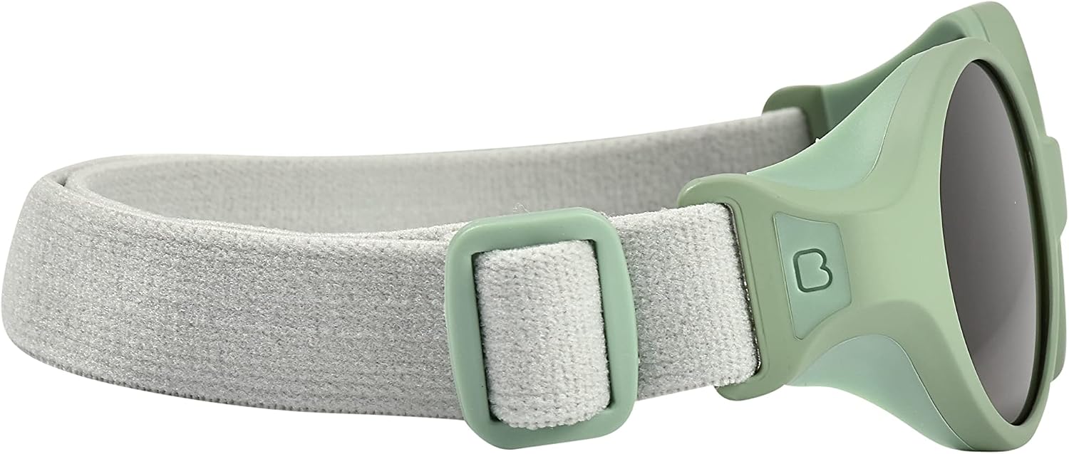 Thumbnail 1 de Béaba Lunettes de soleil pour bébé 0-9 mois – Catégorie 4, protection UV 100%, avec bandeau ajustable Vert sauge