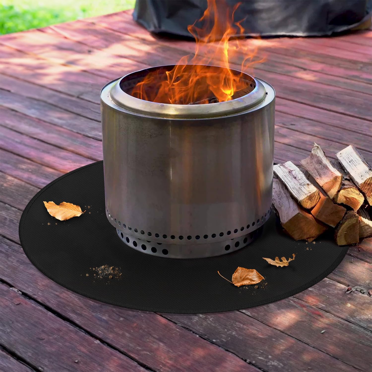 Thumbnail 6 de rumlick HDC-715 36-Inch Round Fiberglass Fire Pit Mat