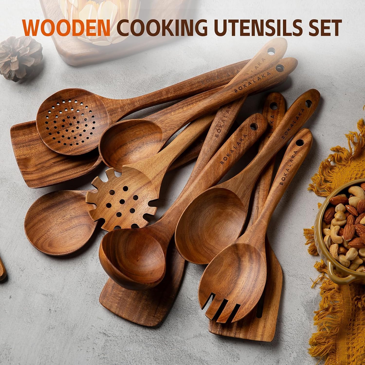 Thumbnail 5 de BOKALAKA Wooden Spoons 10 pcs 🍴