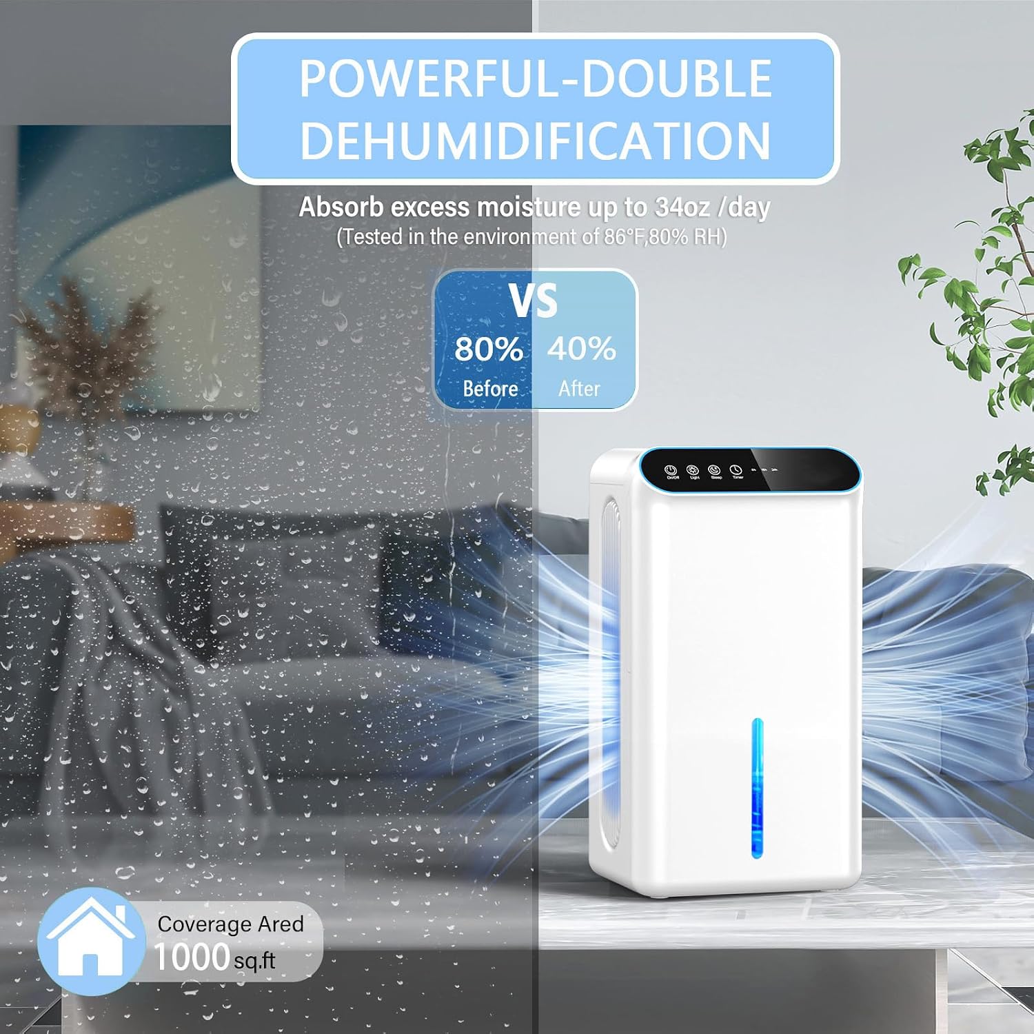 Detalle de Dehumidifier with 98oz Tank
