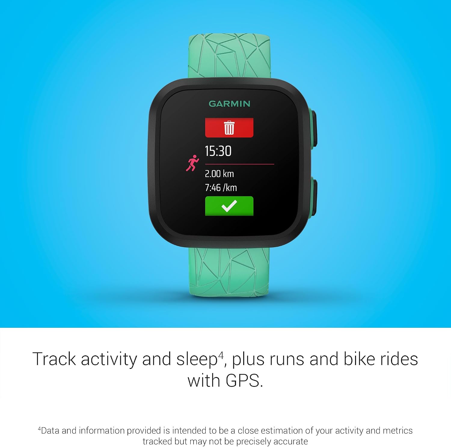 Detalle de Garmin Bounce™ Kids Smartwatch: Real-Time GPS Tracking, Two-Way Messaging, and LTE Connectivity