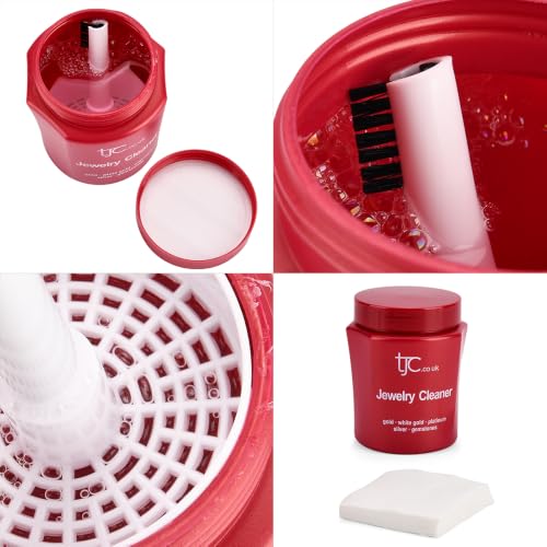 Detalle 2 de TJC Jewellery Cleaner Solution for Silver, Gold, Platinum 250ml with Basket