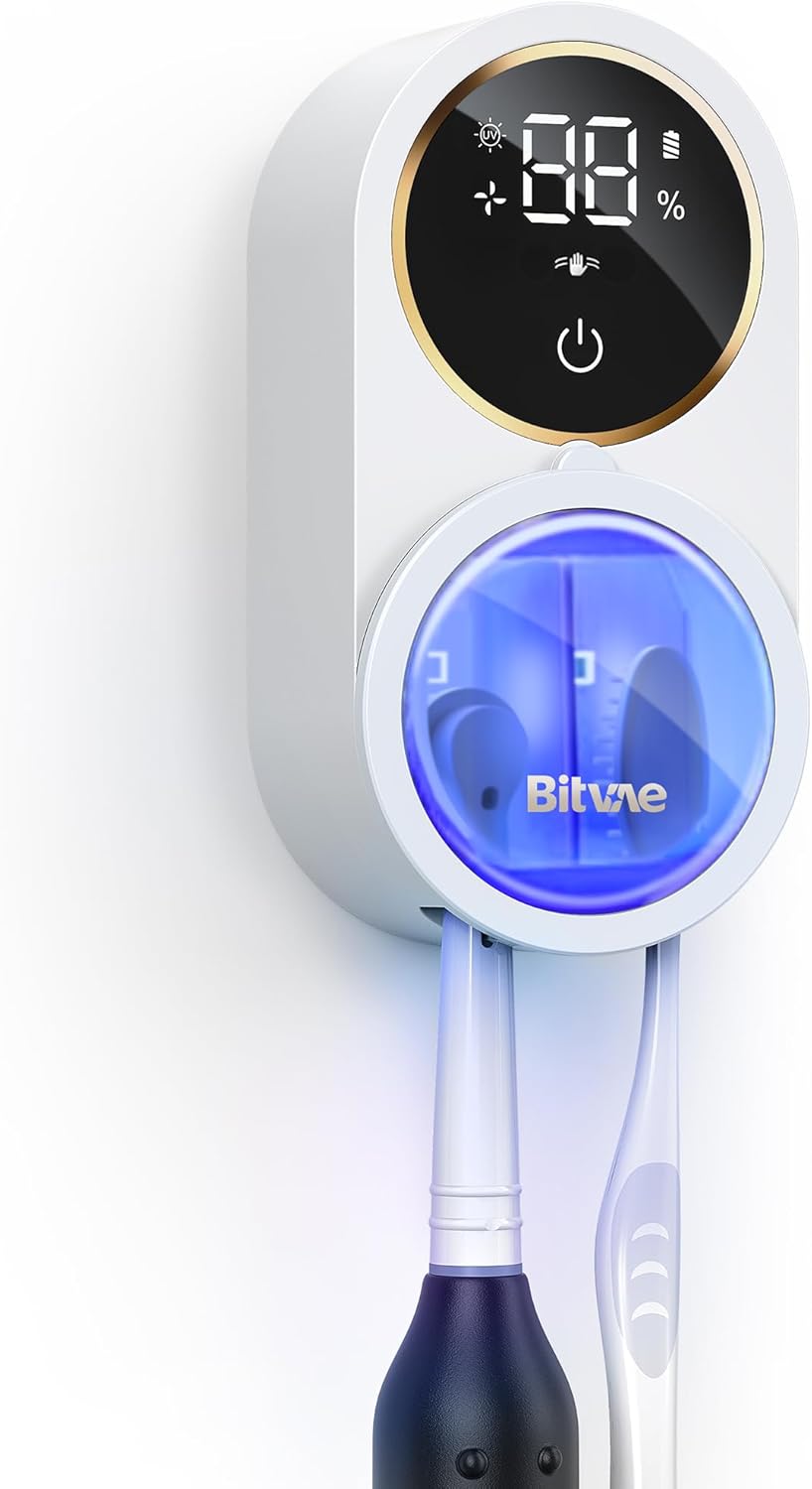 Detalle de Bitvae cleaning 2.0 Toothbrush Holder with Infrared Sensor and UVA+UVC Cleaning