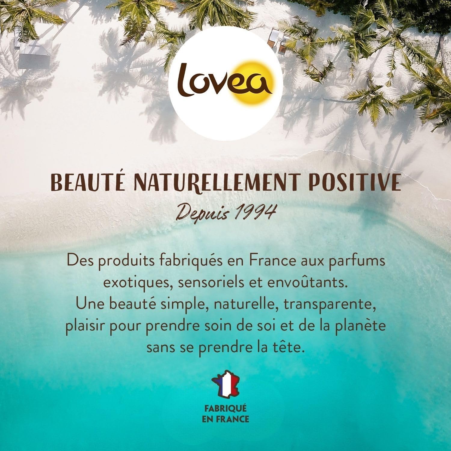 Thumbnail 5 de Lovea Lait Corps Monoï de Tahiti – Nourrit & Adoucit (peaux très sèches), 96% d’origine naturelle, sans silicone, vegan, fabriqué en France