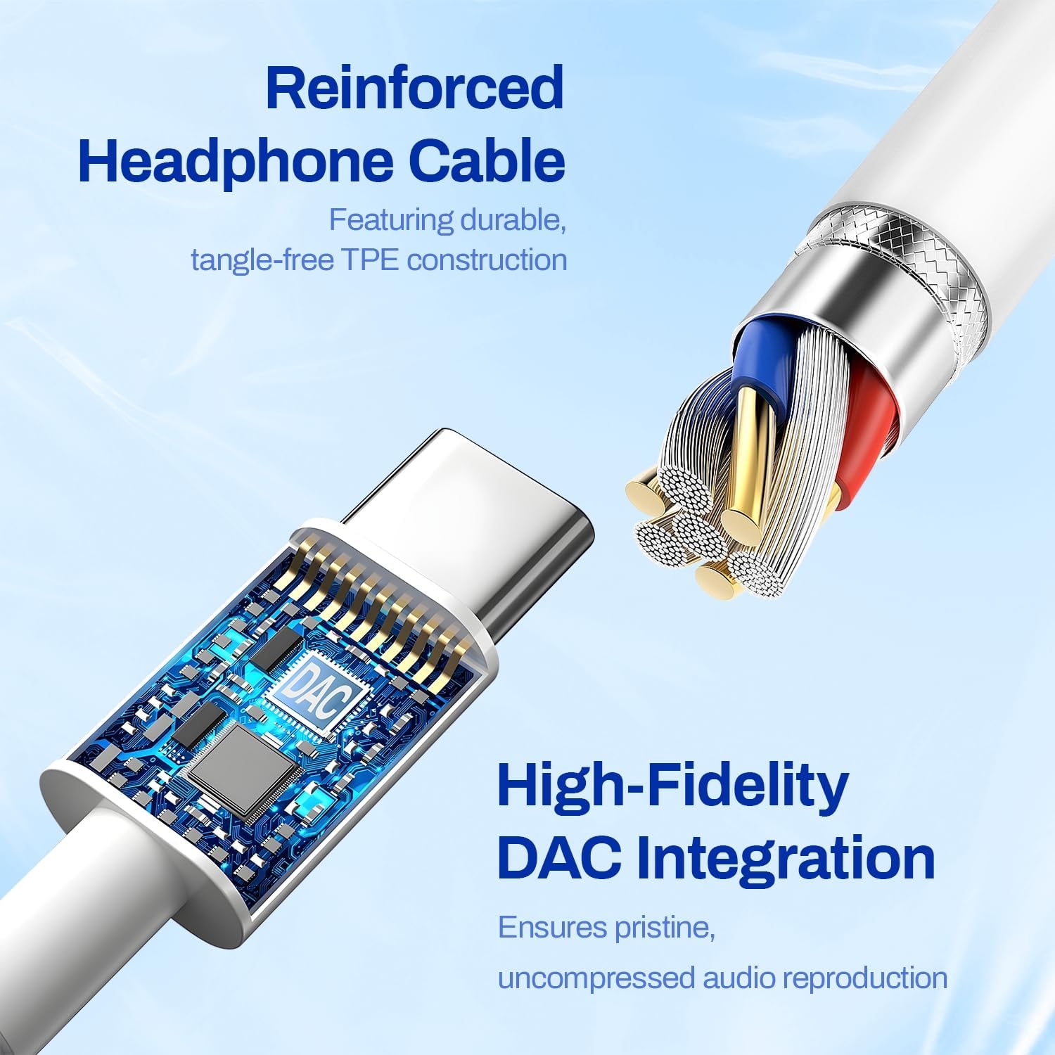 Thumbnail 3 de ASENTER USB C Headphones Wired Earbuds