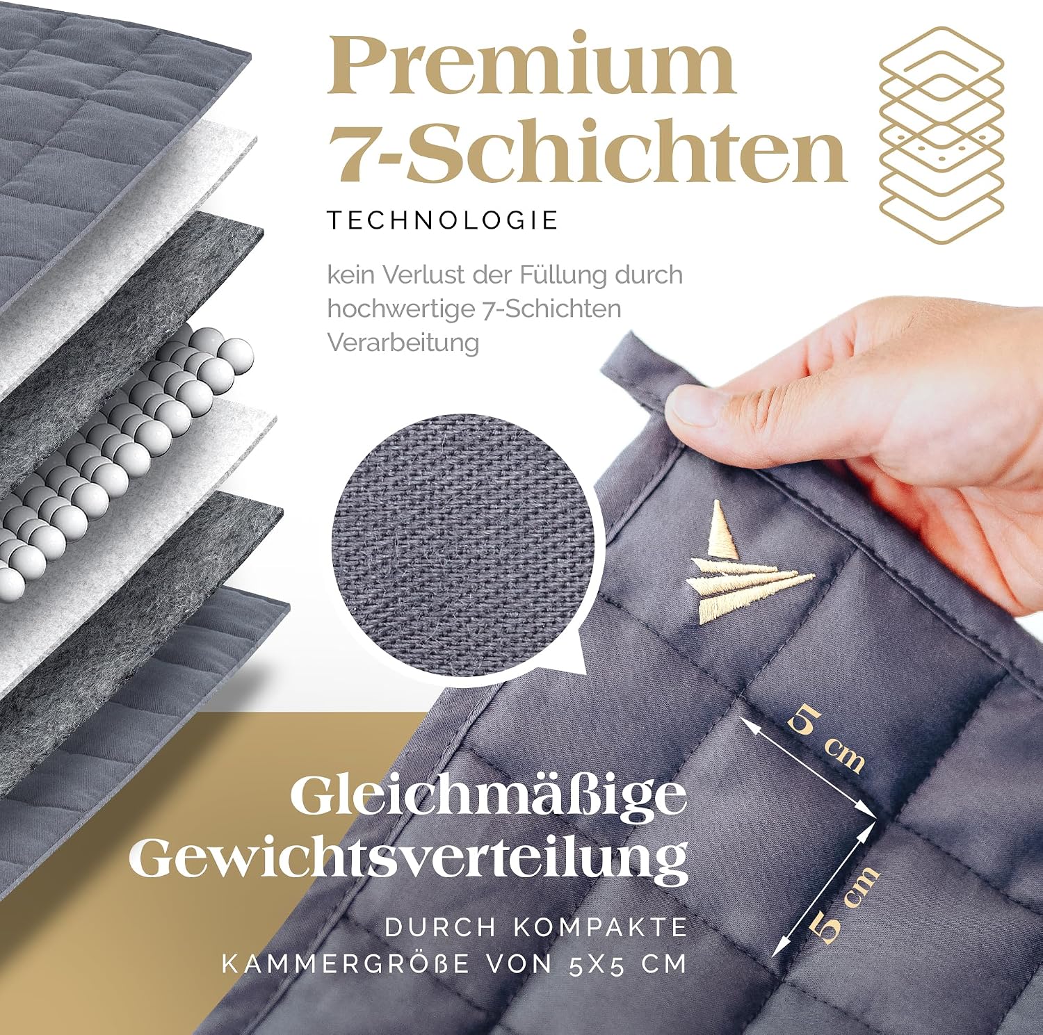 Thumbnail 5 de Akroma Premium Gewichtsdecke 135x200 6kg