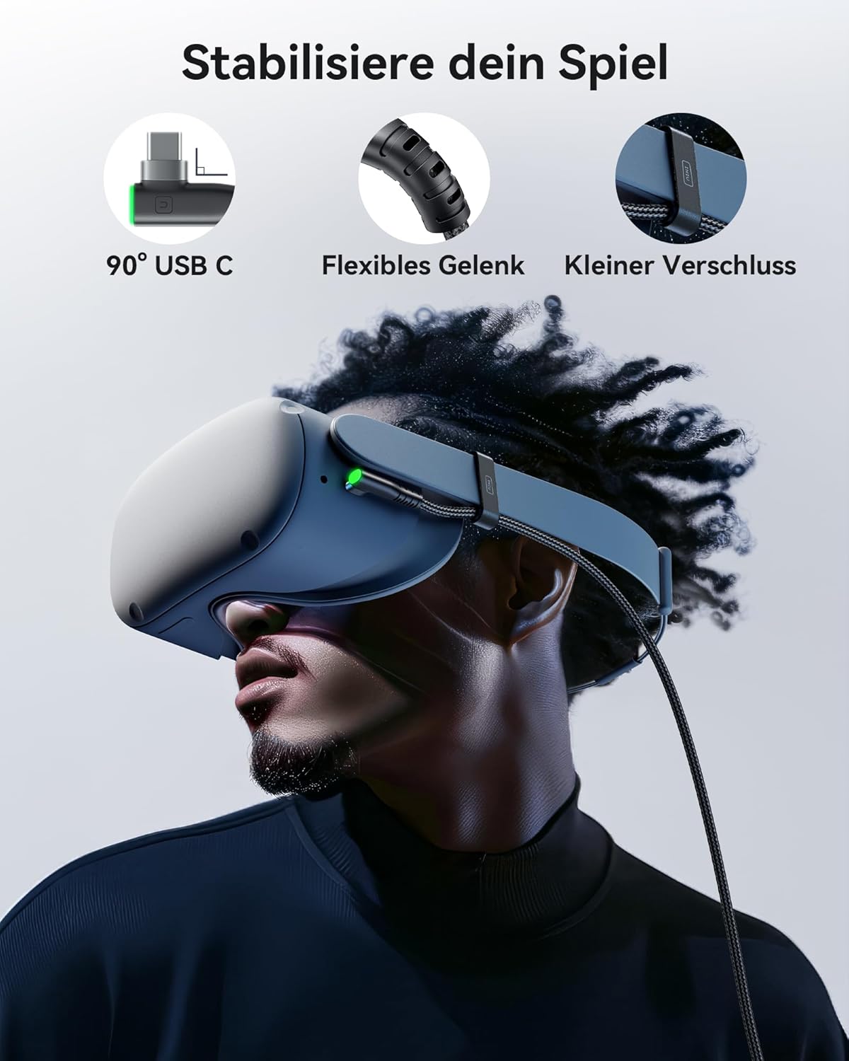 Thumbnail 5 de INIU Link Kabel 5 m USB‑C VR‑Datenkabel für Quest/PC