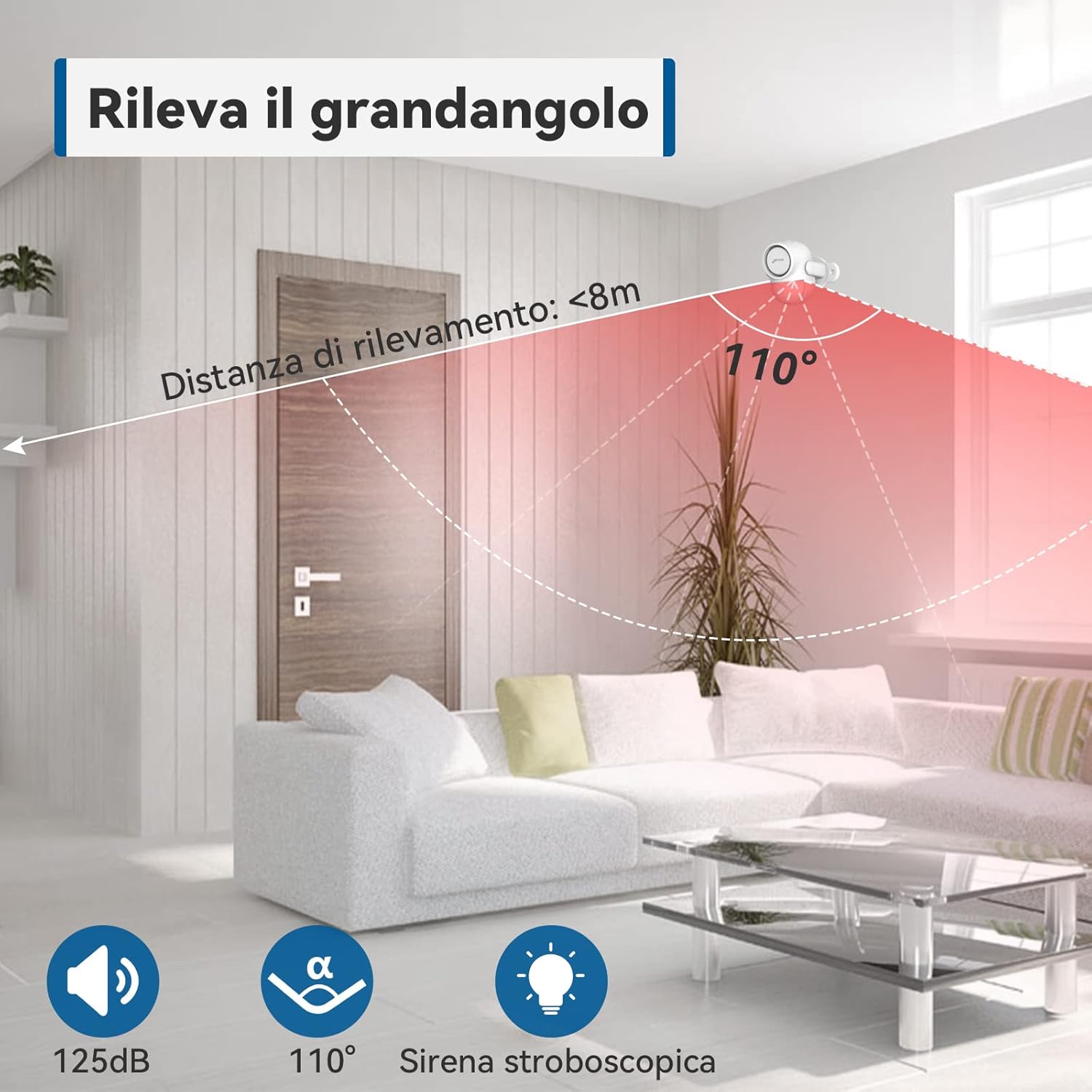 Thumbnail 6 de CPVAN Allarme casa senza fili, 125 dB