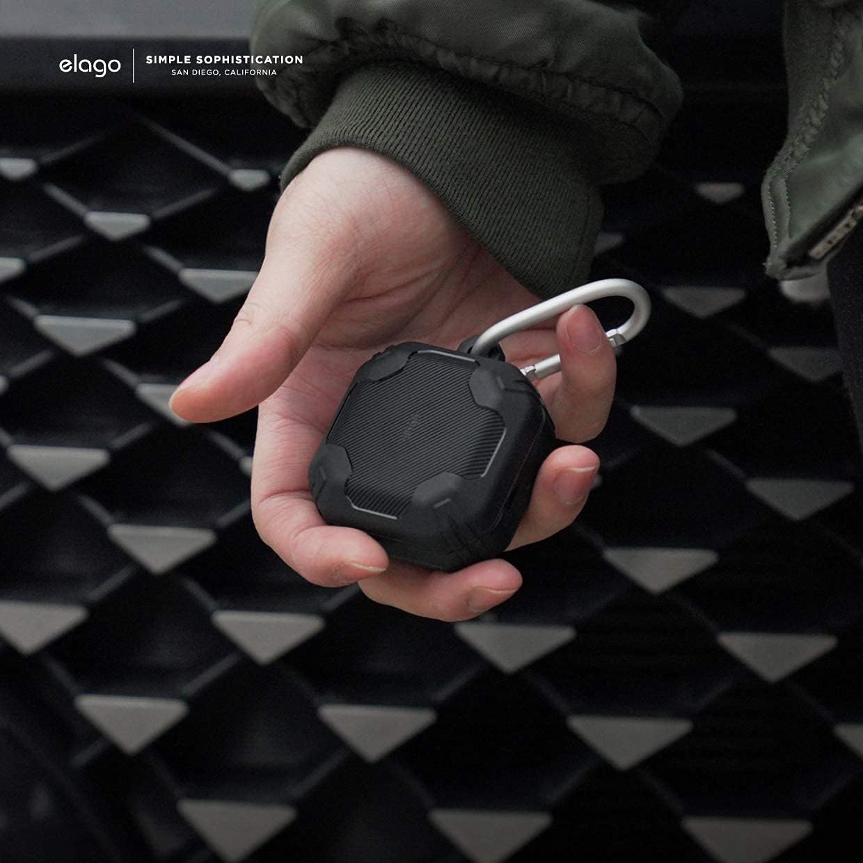 Thumbnail 6 de elago Coque Armor pour Samsung Galaxy Buds FE (2023) / Buds 2 Pro (2022) / Buds 2 (2021) / Buds Pro (2021) / Buds Live (2020) – Noir