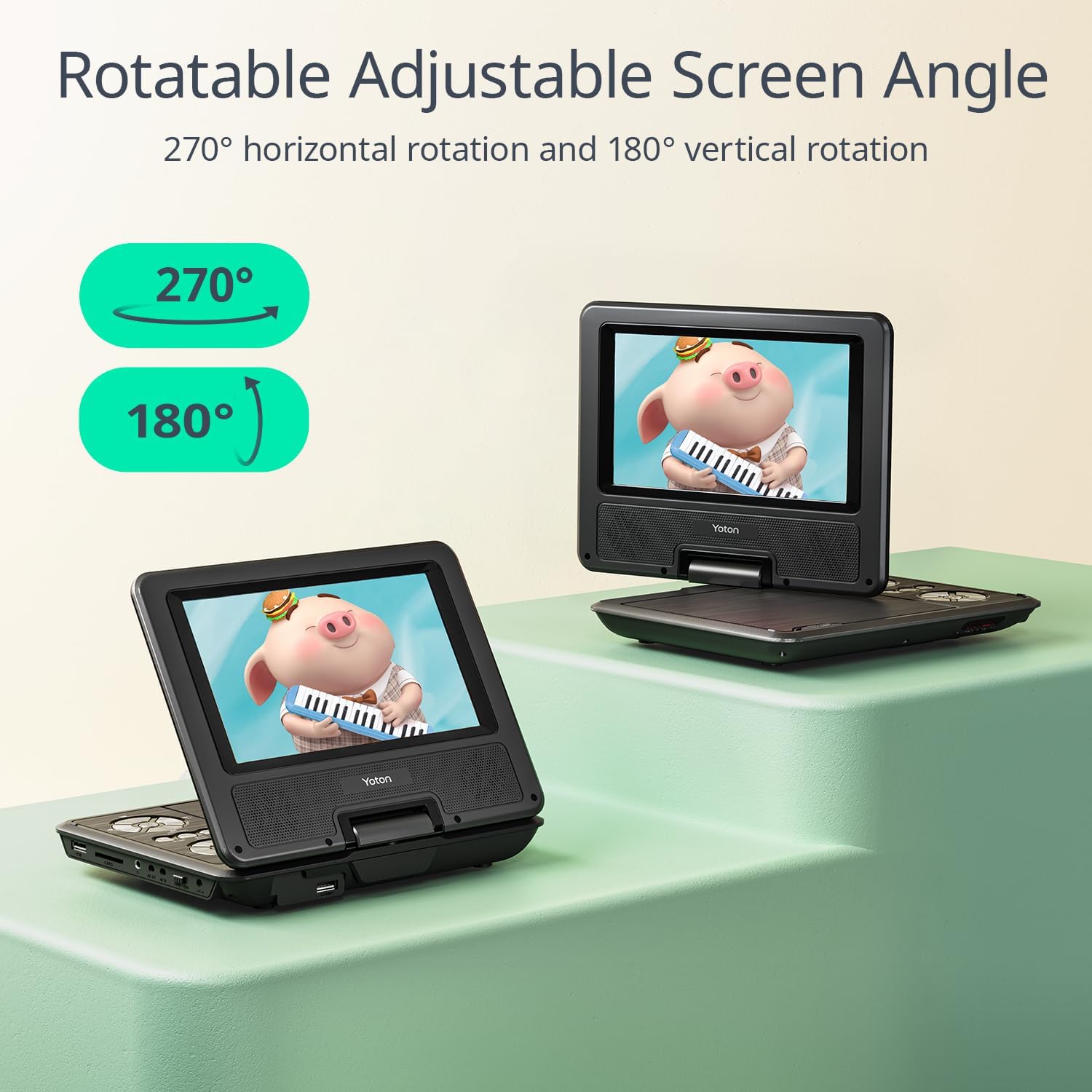 Thumbnail 4 de Yoton 9.5-inch portable DVD player