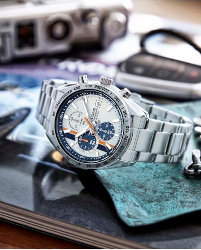 Detalle 2 de Lorus RM399JX9: Reloj analógico para hombre con correa de acero inoxidable