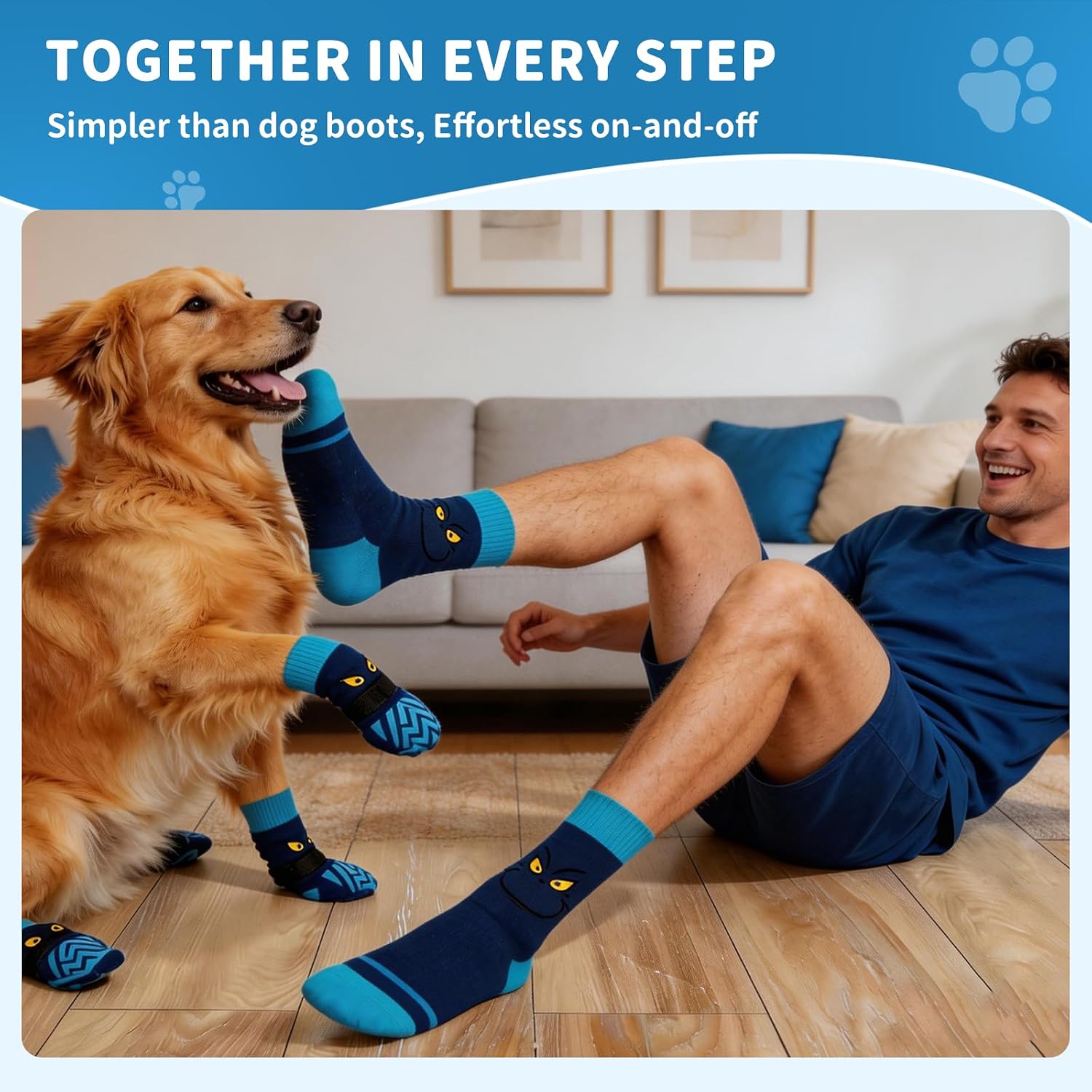 Detalle 2 de Dog Socks and Owner Sock Set 2XL