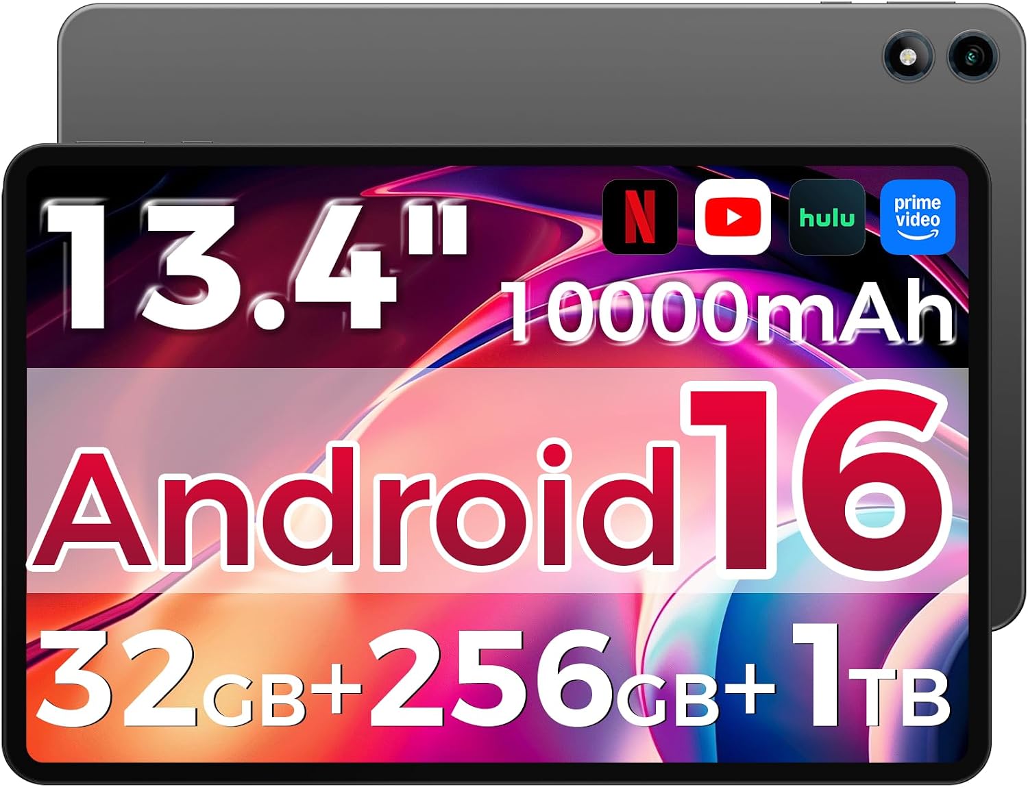 Detalle de RebotAi AF13 Tablet 13,4 Zoll mit Android 16 – 32 GB RAM, 256 GB ROM, 1 TB microSD, 10000 mAh