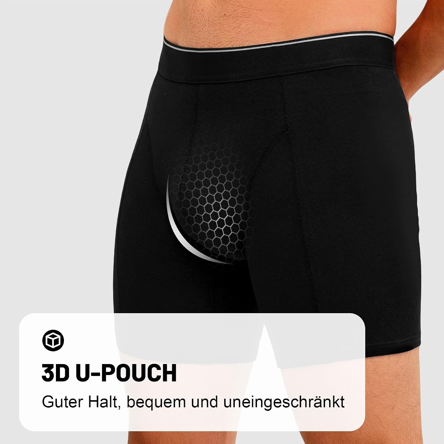 Detalle de Uniexcosm Boxershorts Herren Baumwolle, 2er Pack