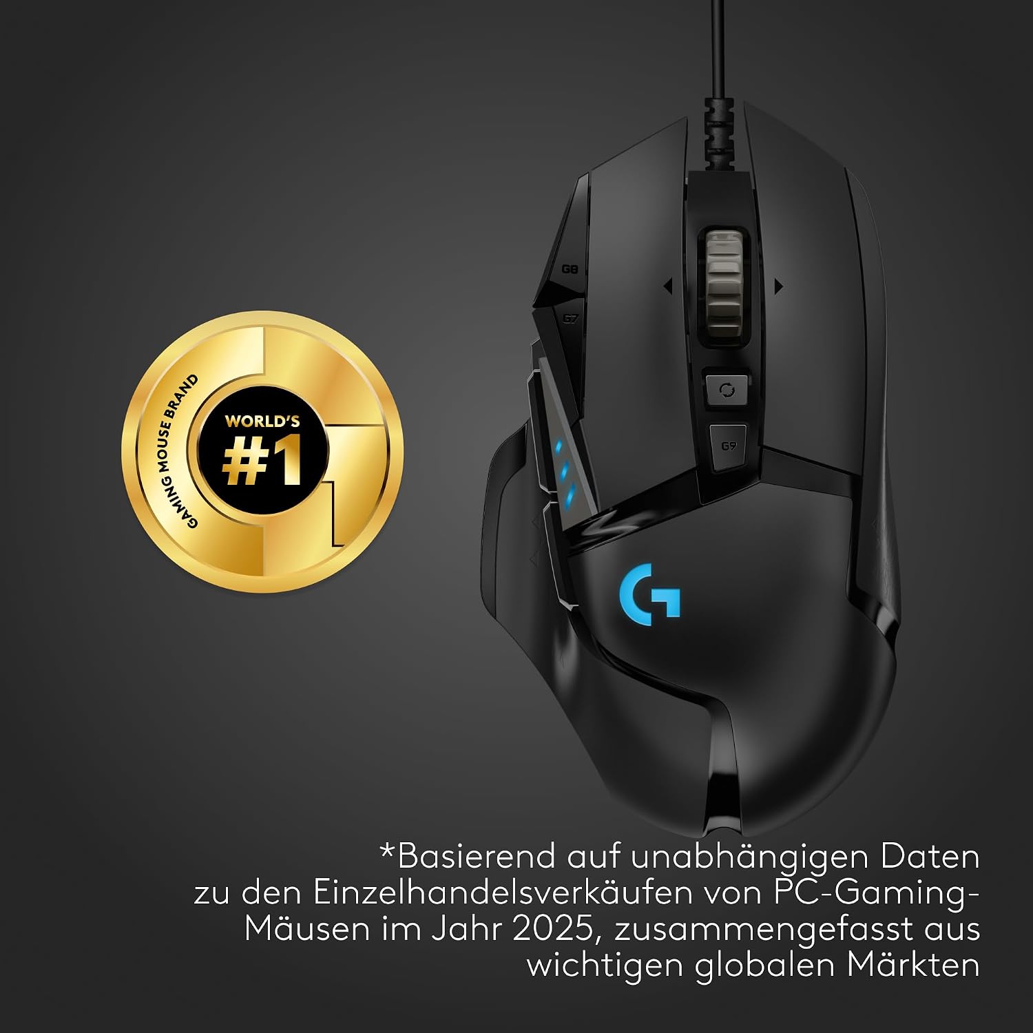 Detalle 2 de Logitech G502 HERO Gaming-Maus 25K DPI