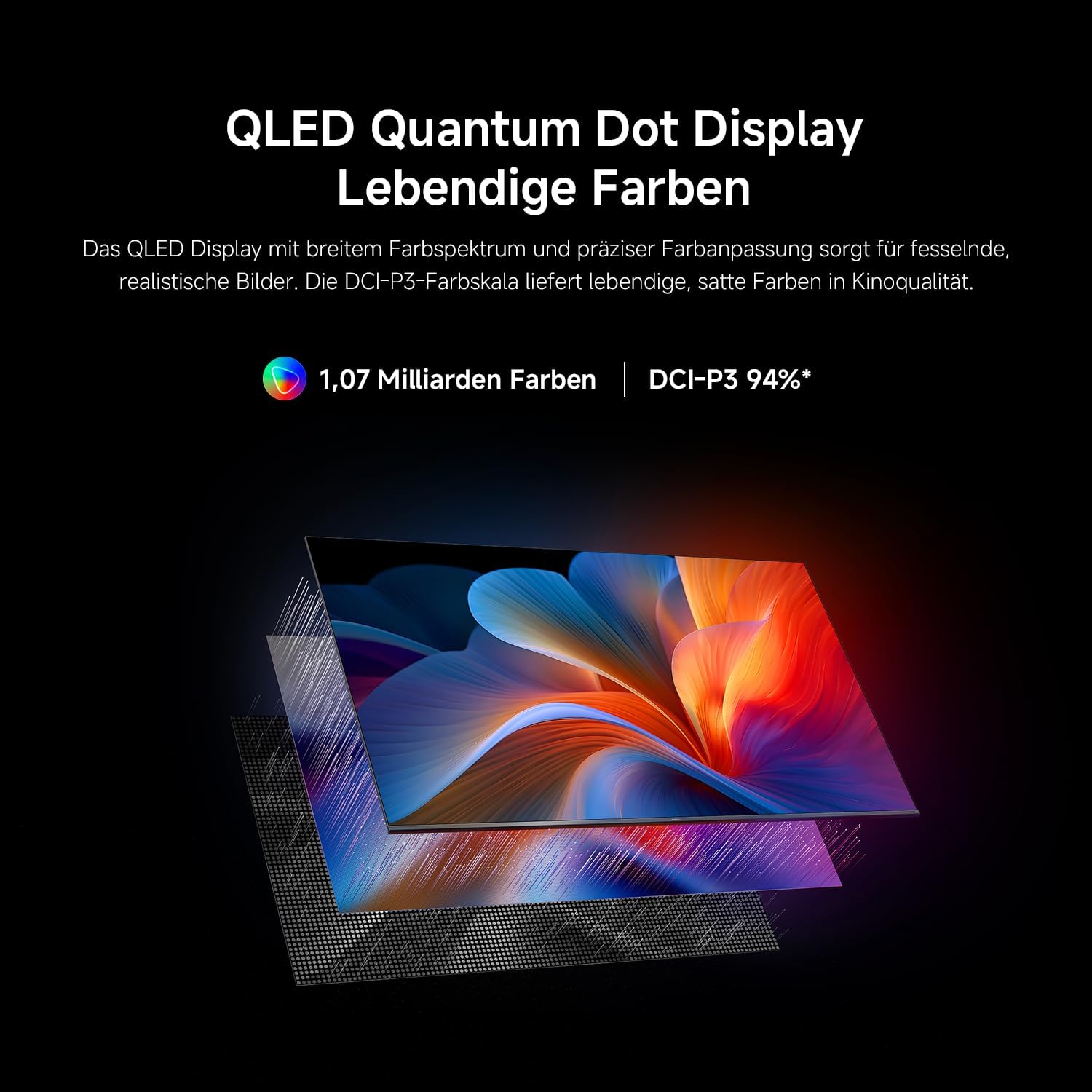 Detalle de Xiaomi TV F Pro 75 (190 cm) – QLED 4K mit Fire TV OS8